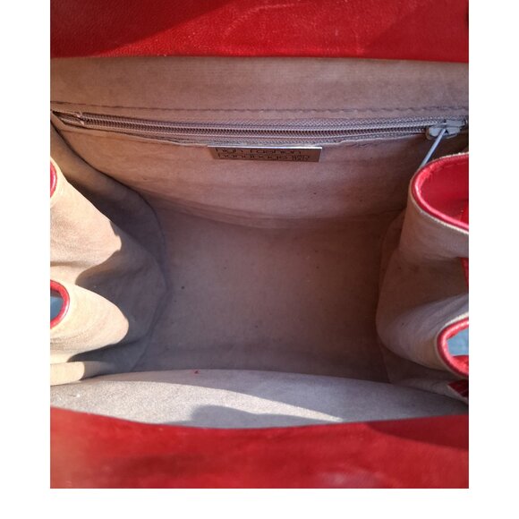 2 items VINTAGE Black and Red Blazer Jacket Size 14 & Red Crossbody Italian Bag - Picture 9 of 11